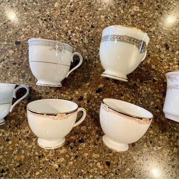 6 CHINA CUPS. NORITAKE, SILK RIBBONS, GOTHAM, MASTERPIECE COLLECTION & MORE - Picture 2 of 11